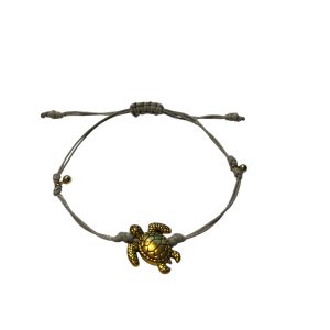 BRACELET CORDON GRIS TORTUE